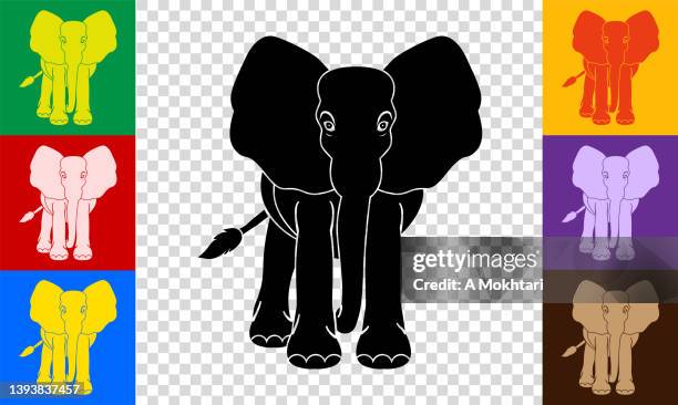 ilustrações de stock, clip art, desenhos animados e ícones de elephant icon - elephant head