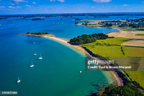 france, morbihan, gulf of morbihan, isle of arz - golfe du morbihan stock pictures, royalty-free photos & images