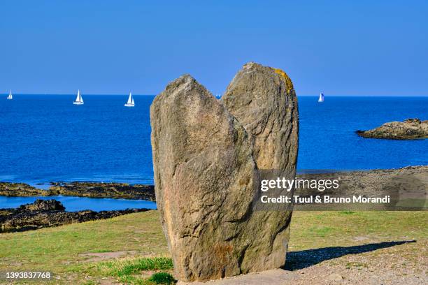 france, morbihan, wild coast, quiberon peninsula - quiberon imagens e fotografias de stock