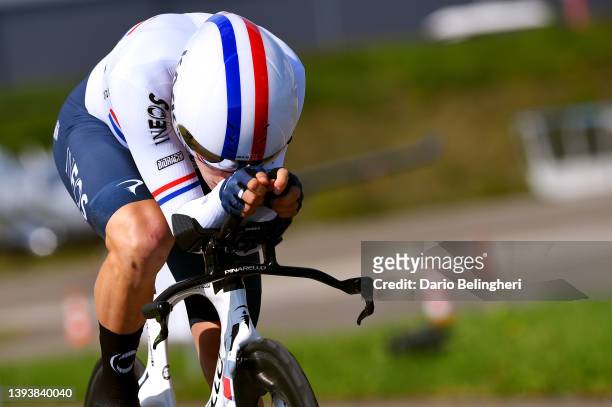 Ethan Hayter of United Kingdom and Team INEOS Grenadiers sprints during the 75th Tour De Romandie 2022 - Prologue a 5,12km individual time trial from...