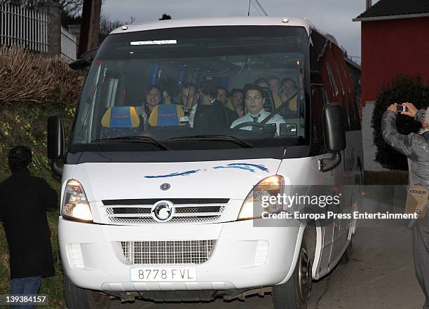 Relatives and friends attend Marta Ortega and Sergio Alvarez Wedding at Pazo de Anceis on February 18, 2012 in A Coruna, Spain.