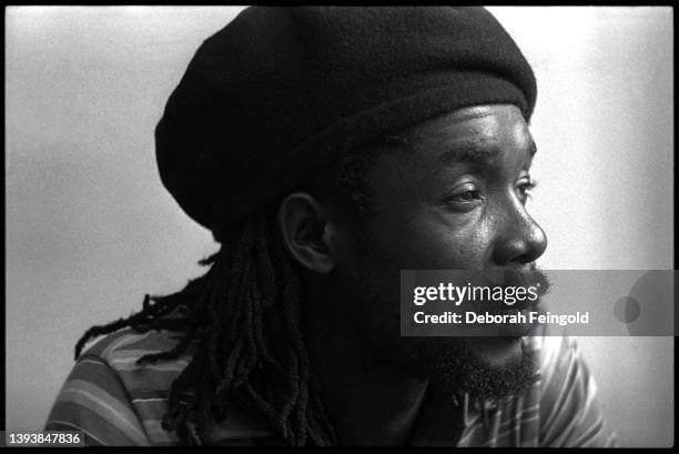 Deborah Feingold/Corbis via Getty Images) Close-up of Jamaican Reggae musician Peter Tosh , New York, New York, 1981.