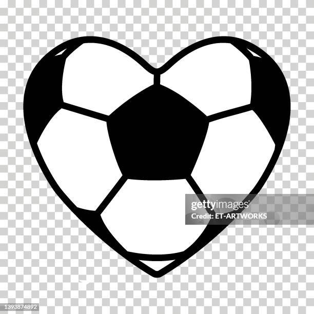 football love soccer ball - kicking-soccer-ball-clip-art stock illustrations