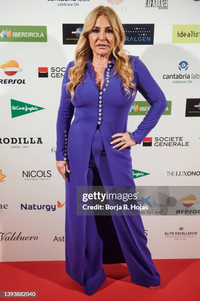 Cristina Tarrega attends to photocall before charity dinner by Querer Foundation at Intercontinental Hotel on April 26, 2022 in Madrid, Spain.