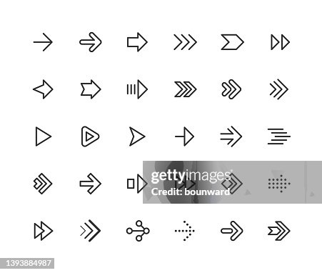 Arrow Line Icons Editable Stroke Arrow Line Icons Editable Stroke