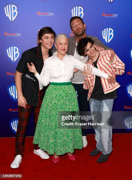 Asher Angel, Helen Mirren, Zachary Levi and Jack Dylan Grazer attend CinemaCon 2022 - Warner Bros. Pictures “The Big Picture” Presentation at The...