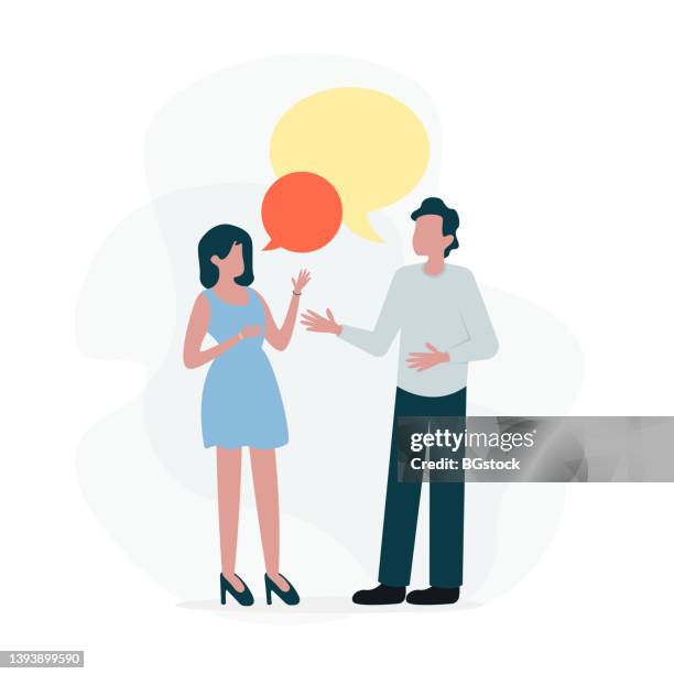Talking Raphic Talking People Illustration High-Res Vector Graphic - Getty Images