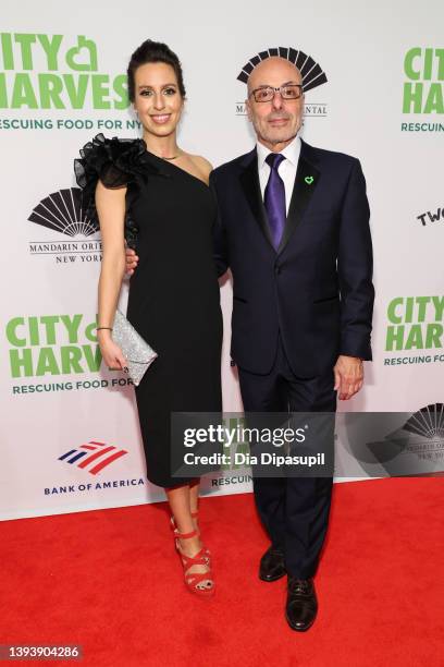 Sophie Leibowitz and Alfred Portale attend the 2022 City Harvest "Red Supper Club" Fundraising Gala at Cipriani 42nd Street on April 26, 2022 in New...