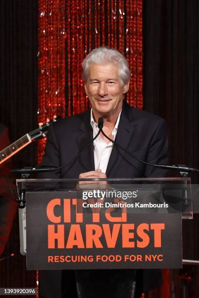 Richard Gere attends the City Harvest Presents The 2022 Gala: Red Supper Club at Cipriani 42nd Street on April 26, 2022 in New York City.