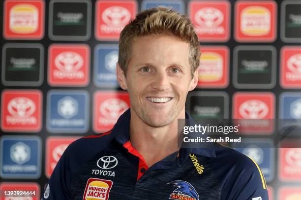 Rory Sloane before an Adelaide Crows AFL training session at West Lakes on April 27, 2022 in Adelaide, Australia.