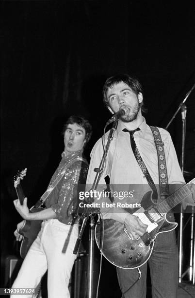 Pete Shelley and Steve Diggle performing with the Buzzcocks at The Palladium in New York City on December 1, 1979.