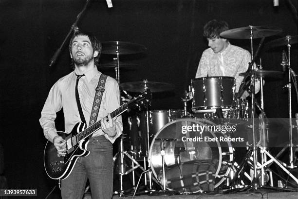 Pete Shelley performing with the Buzzcocks at The Palladium in New York City on December 1, 1979.