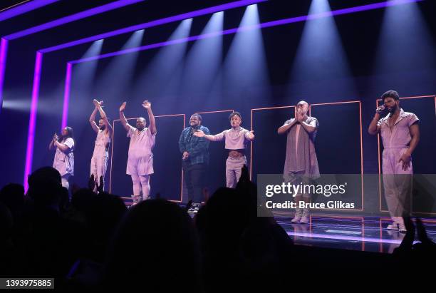 Morgan Lee, Jason Veasey, John-Andrew Morrison, Jaquel Spivey, John-Michael Lyles, James Jackson, Jr. And Antwayn Hopper during the opening night...