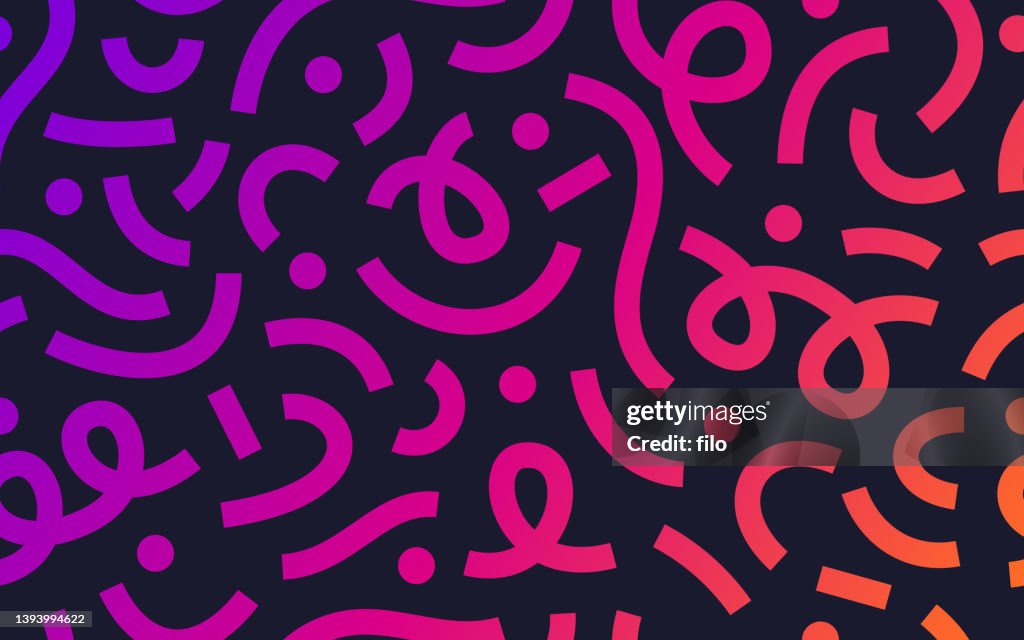 Celebração geométrica abstrata perfeita e emocionante forma fundo