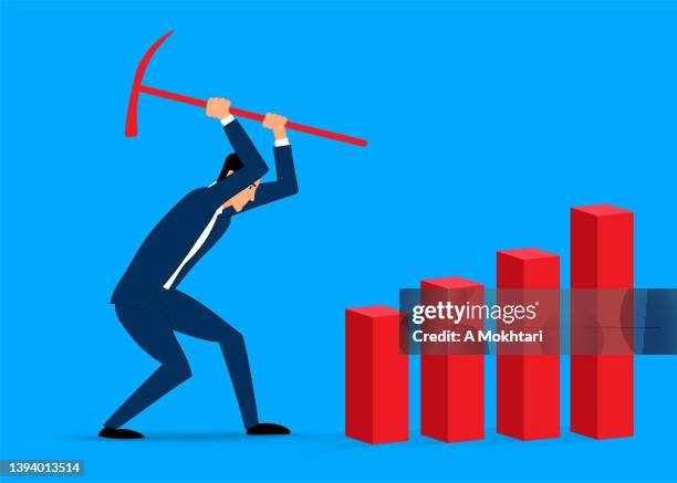 man and crisis - math problem stock illustrations