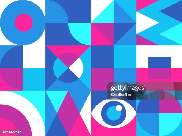 modern geometric abstract background pattern - press conference illustration stock illustrations