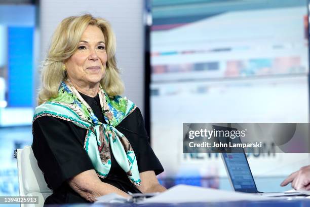 Former White House COVID Response Coordinator Dr. Deborah Birx visits "America's Newsroom" at Fox News Channel Studios on April 27, 2022 in New York...