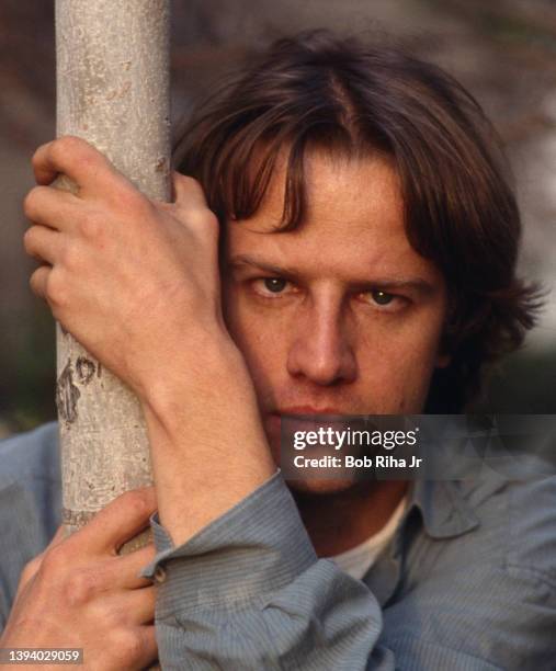 Actor Christopher Lambert photo session, March 12, 1984 in Los Angeles, California.