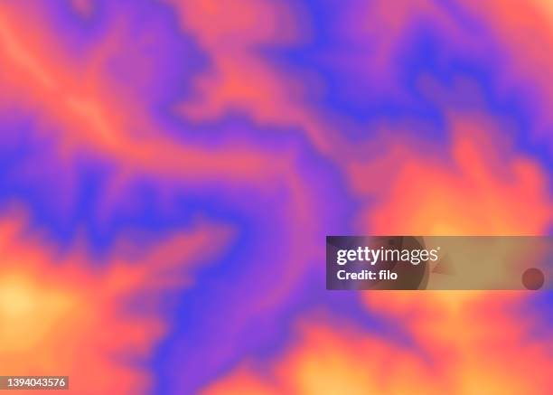 stockillustraties, clipart, cartoons en iconen met glow liquid blend gradient mixture abstract background colors - lava