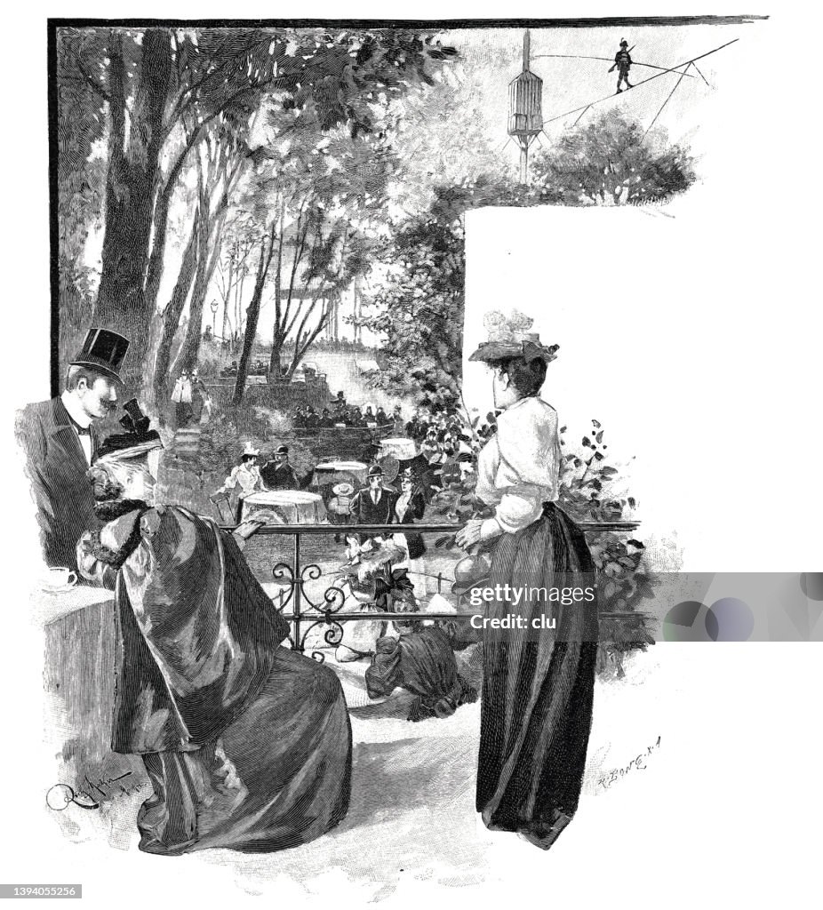 Nymphenburg public garden, beergarden