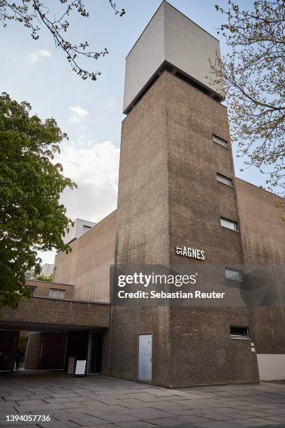 An outside view of the venue at the Johannes Wohnseifer X MCM Edition Launch during the Gallery Weekend Berlin at König Galerie on April 27, 2022 in...