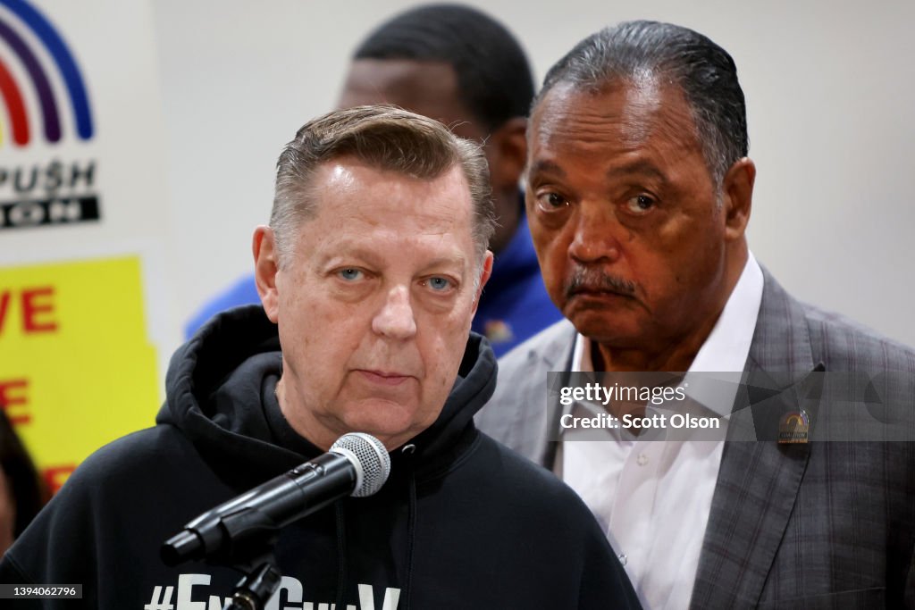 Rev. Jesse Jackson, Rainbow PUSH Coalition Leaders And Community Members Call On Chicago Mayor To Do More To Combat Violence In The City