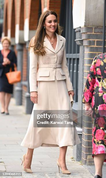 Catherine, Duchess of Cambridge, patron of the Royal College of Obstetricians and Gynaecologists visits the RCM and RCOG’s headquarters with Princess...