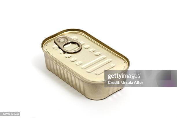 closed can - sardine tin stock pictures, royalty-free photos & images