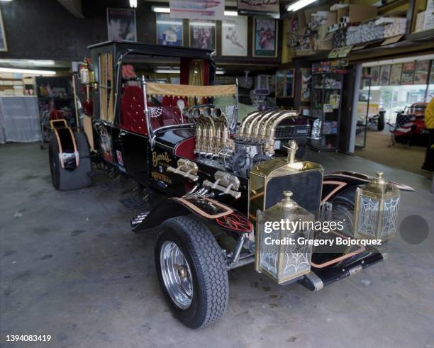 The original Munster Koach built by George Barris in 2003, in North Hollywood, California.