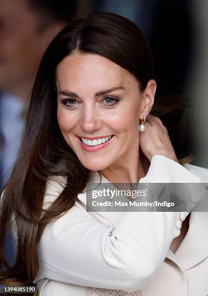 Catherine, Duchess of Cambridge, Patron of the Royal College of Obstetricians and Gynaecologists, visits the headquarters of the Royal College of...