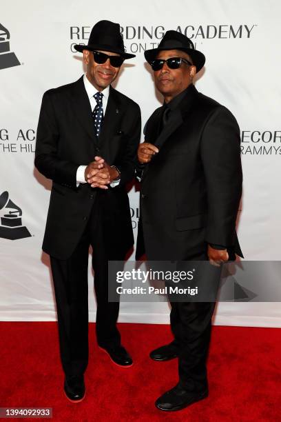 Honorees Jimmy Jam and Terry Lewis attend the GRAMMYs On The Hill Awards Dinner at The Hamilton on April 27, 2022 in Washington, DC.