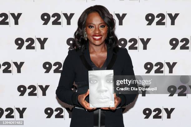 Viola Davis attends Finding Me: Viola Davis in Conversation with Tarana Burke at 92Y on April 27, 2022 in New York City.