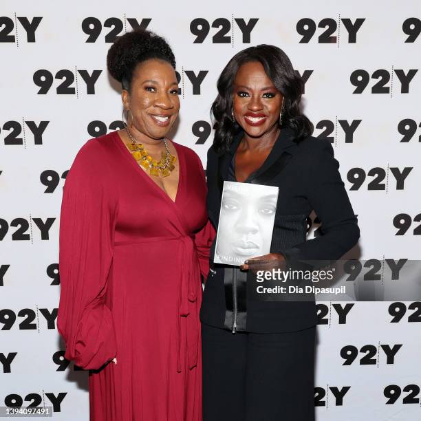 Viola Davis and Tarana Burke attend Finding Me: Viola Davis in Conversation with Tarana Burke at 92Y on April 27, 2022 in New York City.