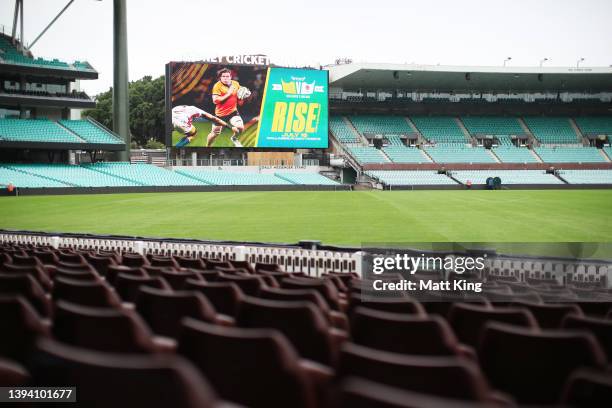 General view during the Wallabies vs England Series media announcement at the Sydney Cricket Ground on April 28, 2022 in Sydney, Australia.