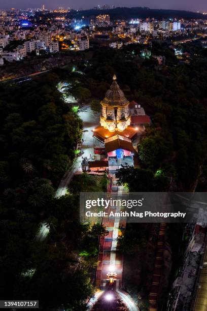 shrunga giri sri shanmukha swamy temple - bangalore city stockfoto's en -beelden