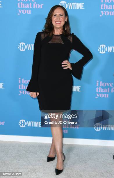 Molly Shannon attends Showtime's "I Love That For You" premiere event at Pacific Design Center on April 27, 2022 in West Hollywood, California.