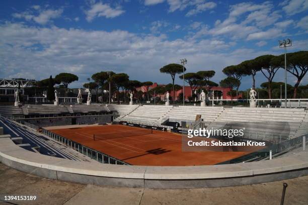 stadio nicola pietrangeli, tennis court, foro italico, rome, italy - 1960 summer olympics rome fotografías e imágenes de stock