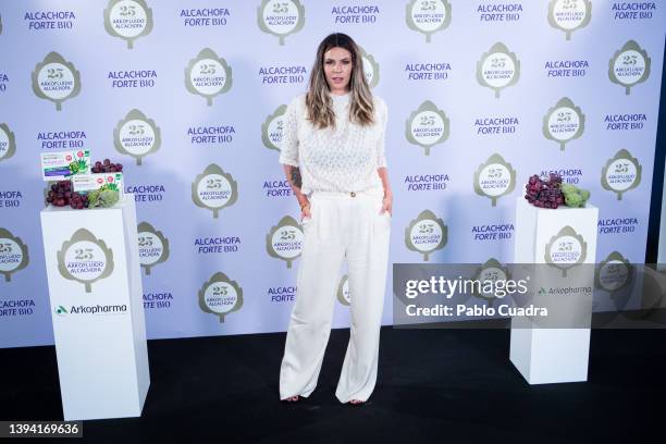 Laura Matamoros attends the "Arkofluido Alcachofa" 25th nniversary event at La Matriz Campus on April 28, 2022 in Madrid, Spain.