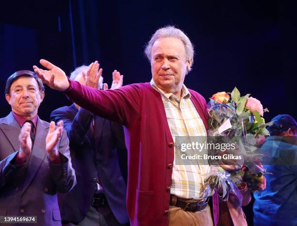 Billy Crystal during the opening night curtain call fot the new musical based on the 1992 film "Mr. Saturday Night" on Broadway at The Nederlander...