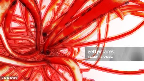 3d abstract futuristic renders - carotid artery stock pictures, royalty-free photos & images