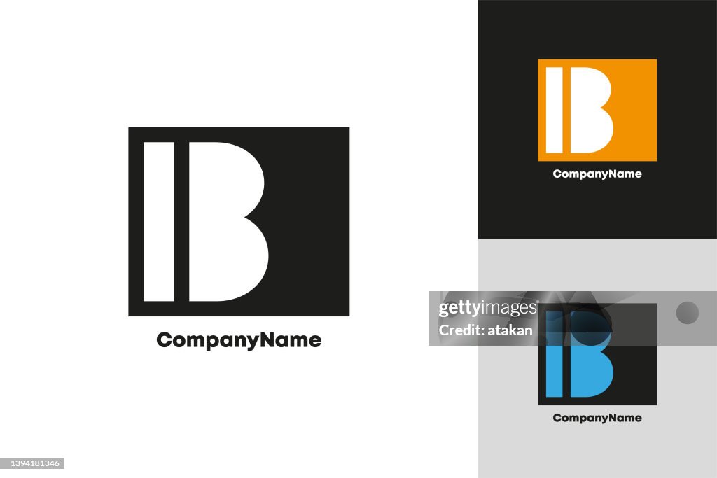 Buchstabe B Vektor Logo Design