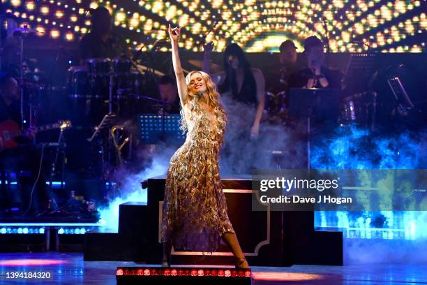 Nadiya Bychkova during the Strictly Come Dancing: The Professionals UK Tour dress rehearsal at The Lowry on April 28, 2022 in Manchester, England.
