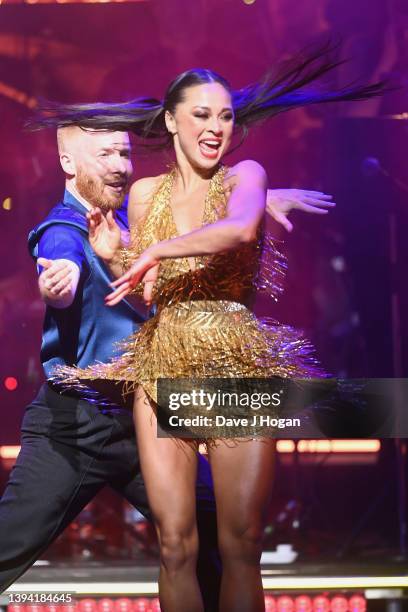 Neil Jones and Katya Jones during the Strictly Come Dancing: The Professionals UK Tour dress rehearsal at The Lowry on April 28, 2022 in Manchester,...