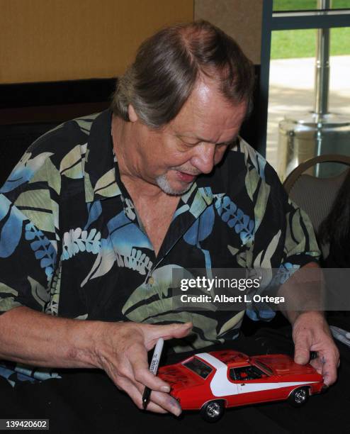 Actor David Soul of "Starsky 7 Hutch" attends the Hollywood Show held at Burbank Airport Marriott on February 11, 2012 in Burbank, California.