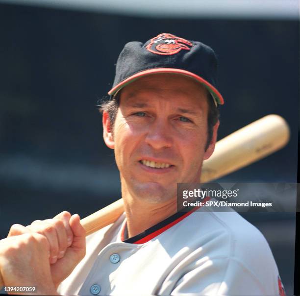 Brooks Robinson of the Baltimore Orioles on field portrait. Brooks Robinson played for 21 years all with the Baltimore Orioles and was a 16-time...