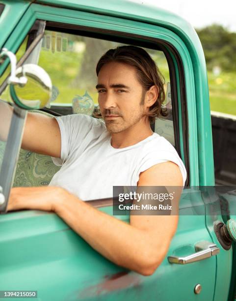 Actor Lee Pace is photographed for L'Officiel Australia on August 17, 2021 at Red Wagon Farm in Manalapan, New Jersey. COVER IMAGE.
