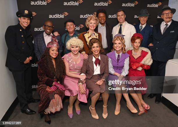 Actors pose for photo at Audible Theater and the Today show present: Murder in Studio One at Audible Theater - Minetta Lane Theatre on April 27, 2022...