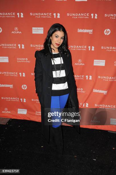 Actress Chrissie Fit attends the 'Filly Brown' premiere held at the Library Center Theatre during the 2012 Sundance Film Festival on January 20, 2012...