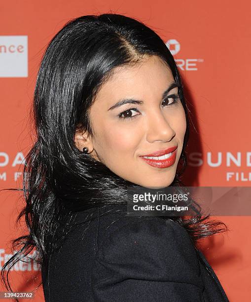 Actress Chrissie Fit attends the 'Filly Brown' premiere held at the Library Center Theatre during the 2012 Sundance Film Festival on January 20, 2012...