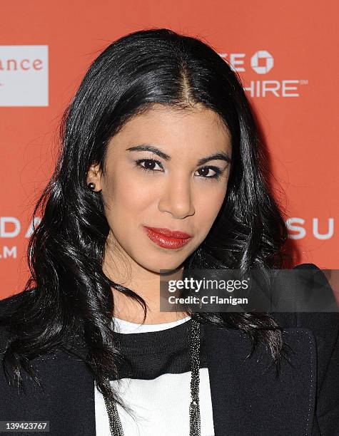 Actress Chrissie Fit attends the 'Filly Brown' premiere held at the Library Center Theatre during the 2012 Sundance Film Festival on January 20, 2012...